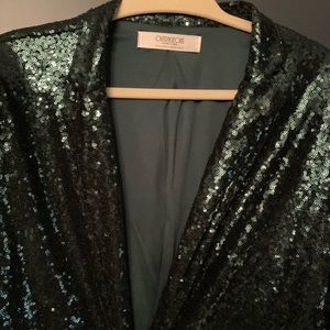 Slouchy Green Sequin Jacket